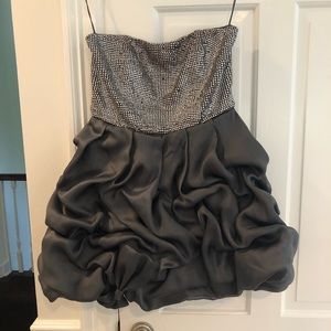 Alice + Olivia Cocktail Dress Silver size Small